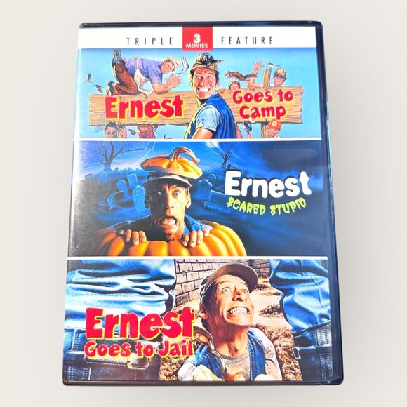 Ernest 3 Movie Collection DVD Set Goes to Camp Scared Stupid Goes to Jail - Picture 1 of 2